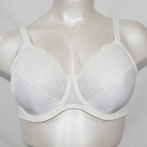 40C Bali 3438 Glamorous Back-Smoothing Underwire Bra White NEW WITH‎ TAGS